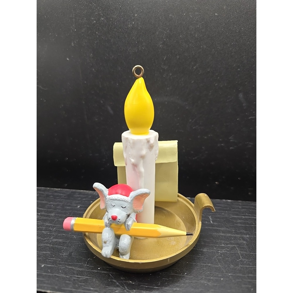 Noma‎ Mouse Candle Santa Letter Christmas Candlestick Ornament ONLY